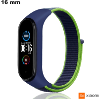 Bracelet 16 mm Tissu de smartwatch Bleu Xiaomi