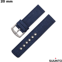 Blauwe Nylon Horlogeband 20mm voor Suunto ● Gratis Verzending vanaf 20€