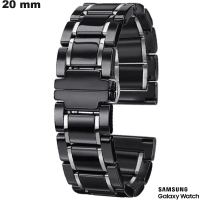 Armband Samsung Schwarz Keramik 20mm Uhr \ Premium-Qualität
