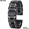 Armband Samsung Schwarz Keramik 20mm Uhr \ Premium-Qualität