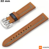 Comprar Pulseira para relógio de Couro verdadeiro Xiaomi 22 mm Marrom
