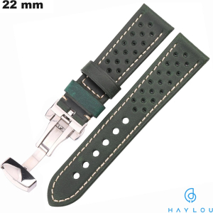Bracelet de smartwatch Cuir véritable Vert Haylou de qualité
