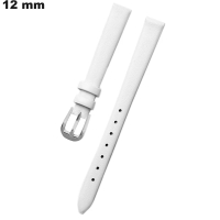 Armband Wit Echte Leren 12 mm voor Kwaliteitshorloge