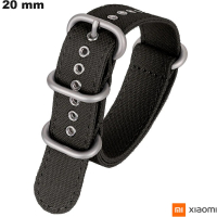 Venda de Pulseira de Tecido de Smartwatch Preta 20 mm Zulu Xiaomi