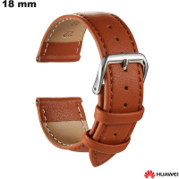 Bracelet Huawei Marron 18 mm montre Cuir véritable de qualité