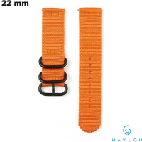 Bracelet Haylou Orange Nylon 22 mm de montre / Port Gratuit dès 20€