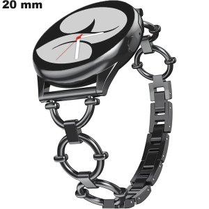 Pulsera para reloj 20mm Acero inoxidable Negro / Expedición 24h