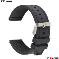 Bracciale Polar in silicone, smartwatch 22 mm, nero di qualità