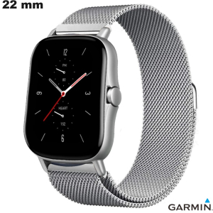 Vente Bracelet 22 mm Confortable Garmin Plateado Metal