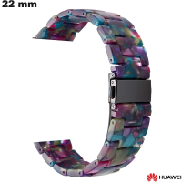 Bracelet Huawei Résine Multicolore 22mm pour montre de qualité
