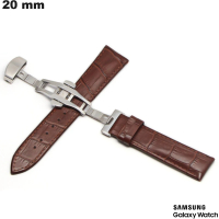 Acheter Bracelet de montre Cuir véritable 20mm Samsung Marron