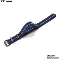 Armband 22 mm für Samsung Smartwatch Nylon Blau günstig