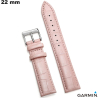 Acheter Bracelet pour montre 22 mm Garmin Cuir véritable Rose