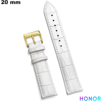 Bracelet 20mm Cuir véritable montre intelligente Honor pas cher