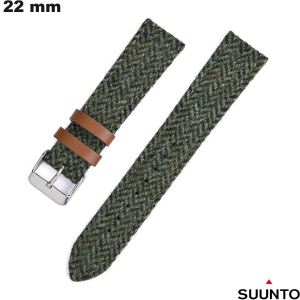 Armband Simili leder Suunto 22mm voor horloge Groen goedkoop