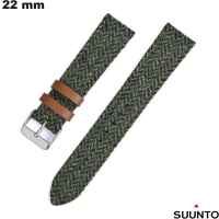 Armband Simili leder Suunto 22mm voor horloge Groen goedkoop
