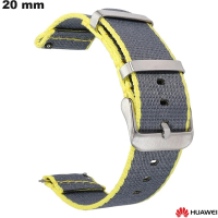 Bracelet 20mm Huawei Nylon Gris smartwatch | Meilleur Prix