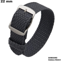 Bracelet 22mm Gris Nylon de smartwatch Samsung ● Port Gratuit dès 20€
