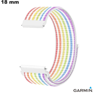 Braccialetto Multicolore Durevole Nylon 18 mm per orologi Garmin economico