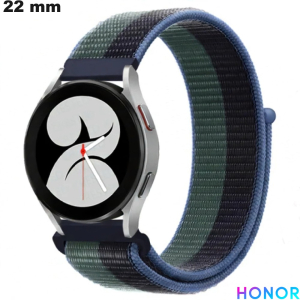 Braccialetto in tessuto verde 22mm per smartwatch Honor di alta qualità