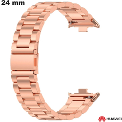 Bracelet montre intelligente Doré rose 24mm Acier Huawei