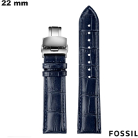 Bracelet Fossil de montre Cuir véritable 22 mm # Meilleur Prix