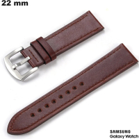Acheter Bracelet 22mm Samsung Cuir véritable Marron de montre