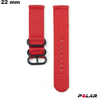 Vendita Bracciale per orologio intelligente Polar Tessuto Rosso 22 mm