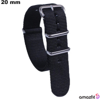 Pulsera Amazfit Nylon 20 mm Negra de smartwatch ● Envío 24h