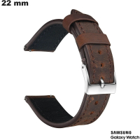 Vente Bracelet 22mm Cuir véritable Samsung montre intelligente