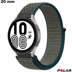 Pulseira Scratch Polar Nylon Verde para relógio 20mm