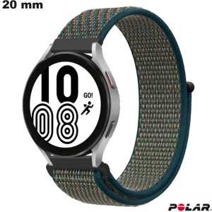 Vente de Bracelet Scratch Polar Nylon Verde para reloj de 20mm
