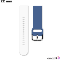 Venta de Pulsera Amazfit Azul de 22 mm para reloj conectado de Caucho
