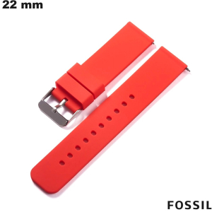 Bracelet de smartwatch Fossil sportif Caoutchouc 22 mm pas cher