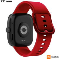 Bracciale 22mm orologio Xiaomi Silicone Rosso / Spedizione Veloce