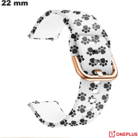 Bracciale Bianco Carino 22 mm orologio OnePlus # Spedizione Veloce