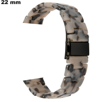 Armband aus mehrfarbiger Harz für 22 mm Uhren: Kostenloser Versand
