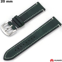 Echter grüner Lederarmband 20 mm für Huawei Uhr von hoher Qualität