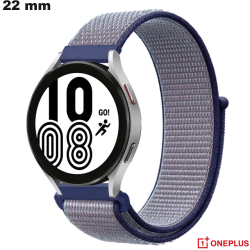 Bracelet Nylon Violet 22mm montre intelligente OnePlus