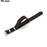 Bracelete Preto de Nylon 18mm: Frete Grátis a partir de 20€