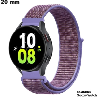 Armband 20mm Samsung Uhr Violett Nylon wasserdicht günstig