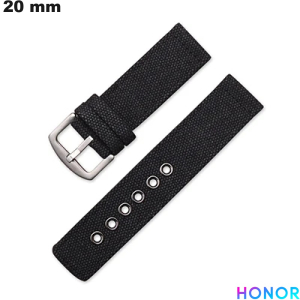 Bracelete Honor Nylon relógio Preto 20mm | Expedição em 24h