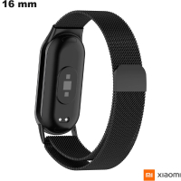 Koop Zwarte 16 mm Xiaomi Stalen Smartwatch Armband