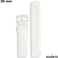 Bracelet 20 mm montre Blanc Silicone Suunto