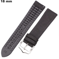 Pulseira de Silicone Preta para Relógio de 18 mm \ Porta Oferecido a partir de 20€