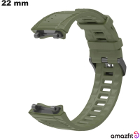 Bracelet montre intelligente 22 mm Silicone Amazfit Vert de qualité