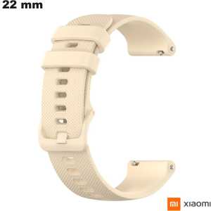 22mm Beige Silicone Smartwatch Bracelet for Xiaomi Cheap