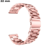 Pulseira de Aço Inox 22mm para relógio Rosa \ Porta Oferecido