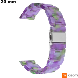 Bracelet Xiaomi 20 mm de montre Résine Violet