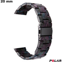 Acquistare Bracciale 20mm per orologio intelligente Nero Resina Polar